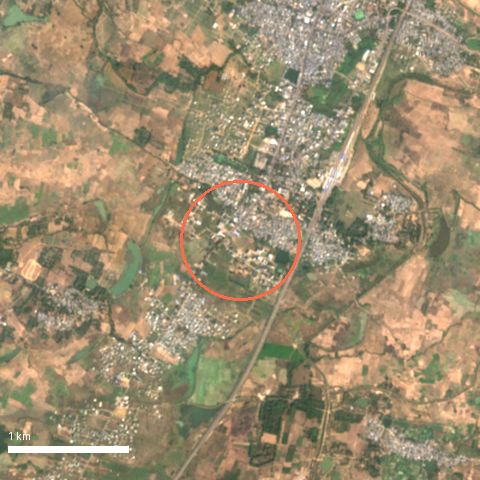 Sentinel-2 image around Belagam Agraharam
