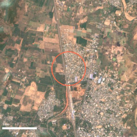 Sentinel-2 image around Sai Priya Nagar