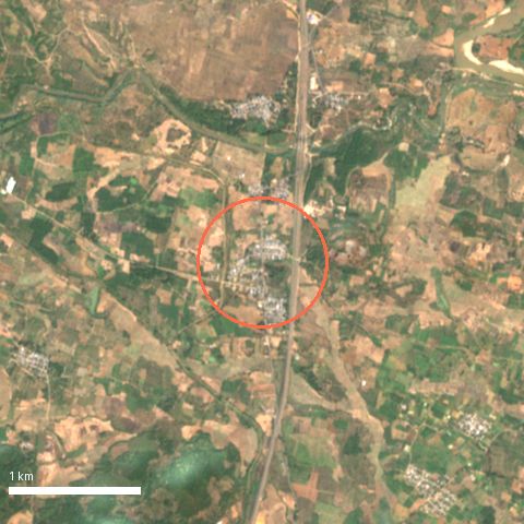Sentinel-2 image around Gangareguvalasa