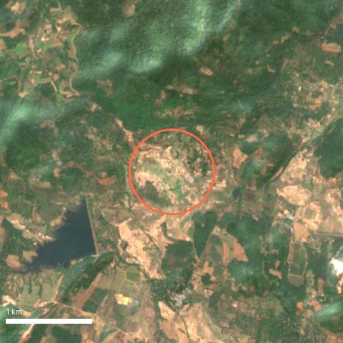 Sentinel-2 image around Sivandravalasa